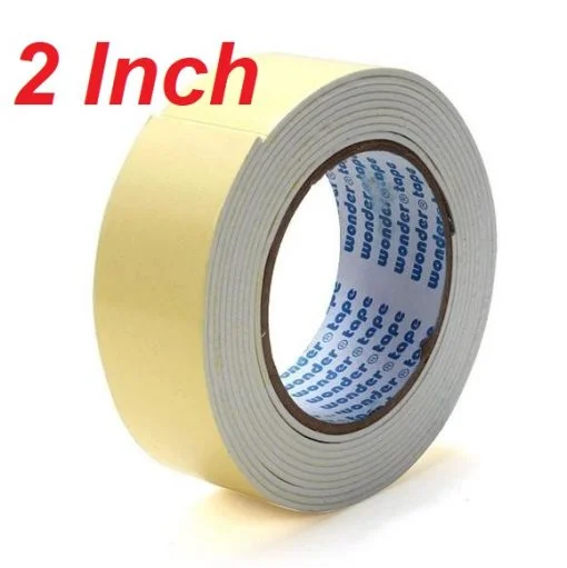 2 Inch White Foam Tape Double Sided Heavy Duty 50mm Roll