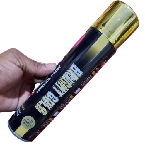 Florence 319 Bright Gold Spray Paint 350mL for Metal & Wood