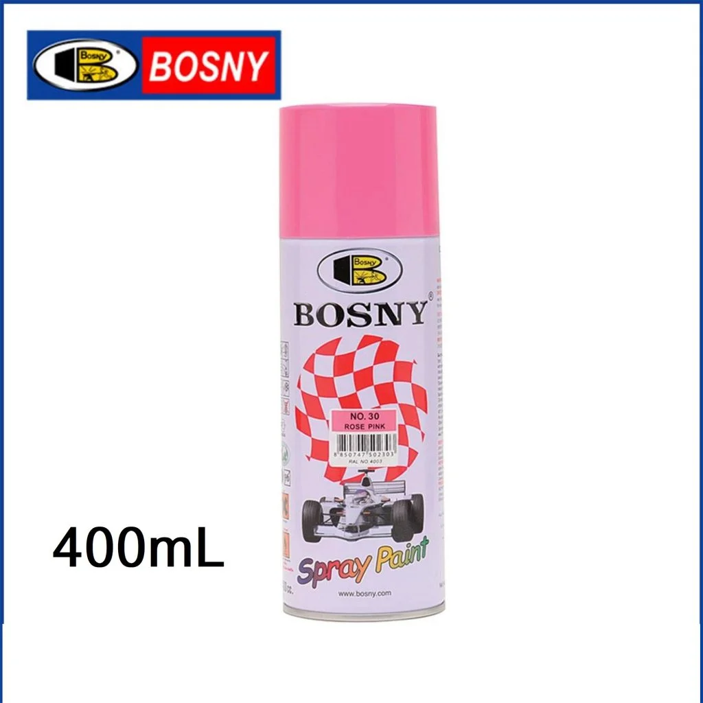 BOSNY Spray Paint Rose Pink 400ml Multi Surface Use