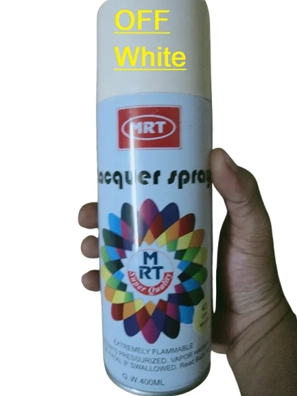 Off White Spray Paint 400ml for Metal Wood Plastic Use