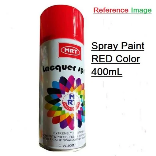 Red Spray Paint 400ml for Metal Wood Plastic Glass Use