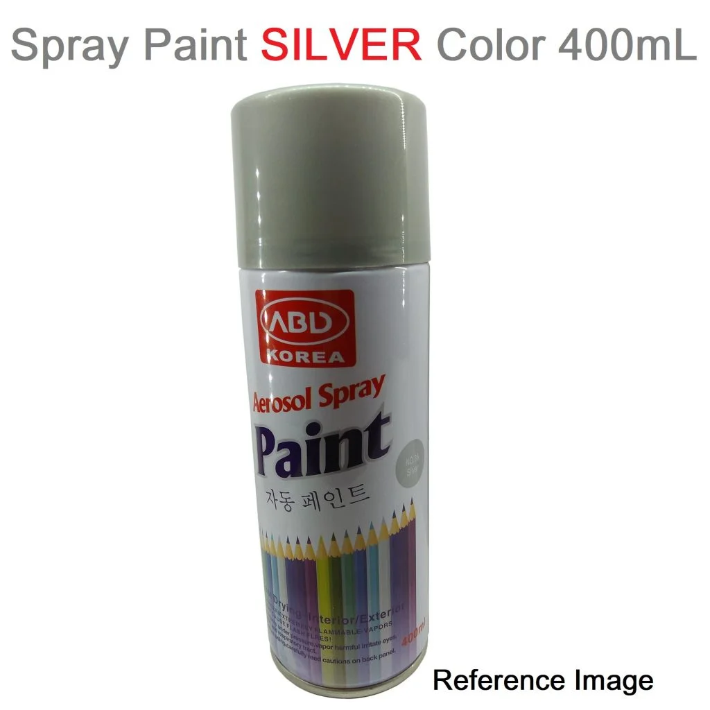 Silver Spray Paint 400ml for Metal Wood Plastic Glass
