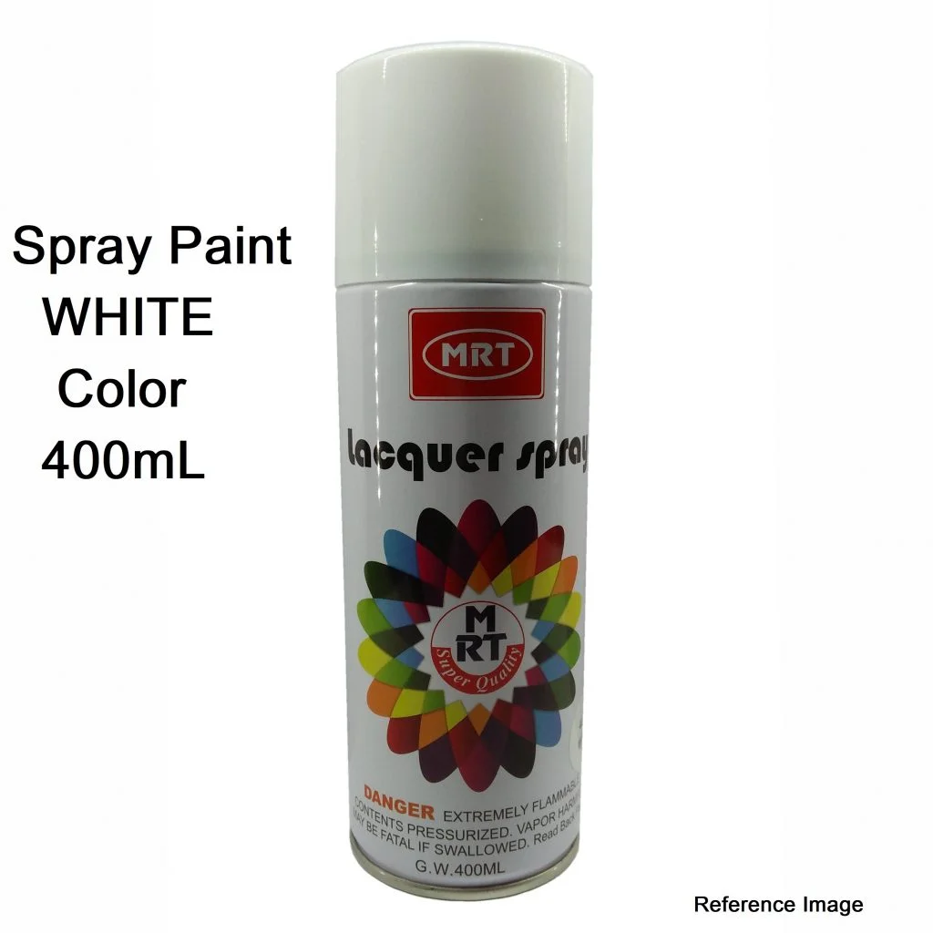 White Spray Paint 400ml for Metal Wood Plastic Surface