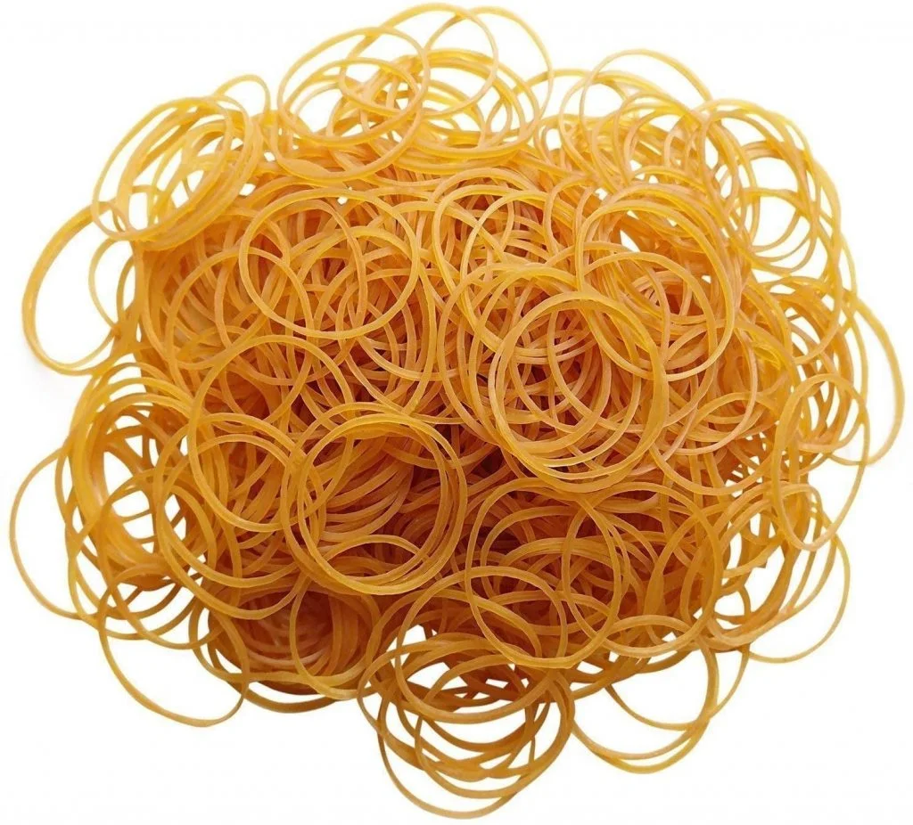 100g Rubber Bands – Elastic Loops for Office & School