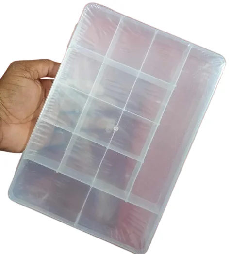 15 Slot Plastic Storage Box for Jewelry & Electronic Parts