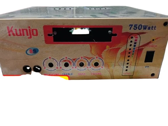 4CH DX2.1 Amplifier Box 4 Volume MP3 MP5 Metal Casing