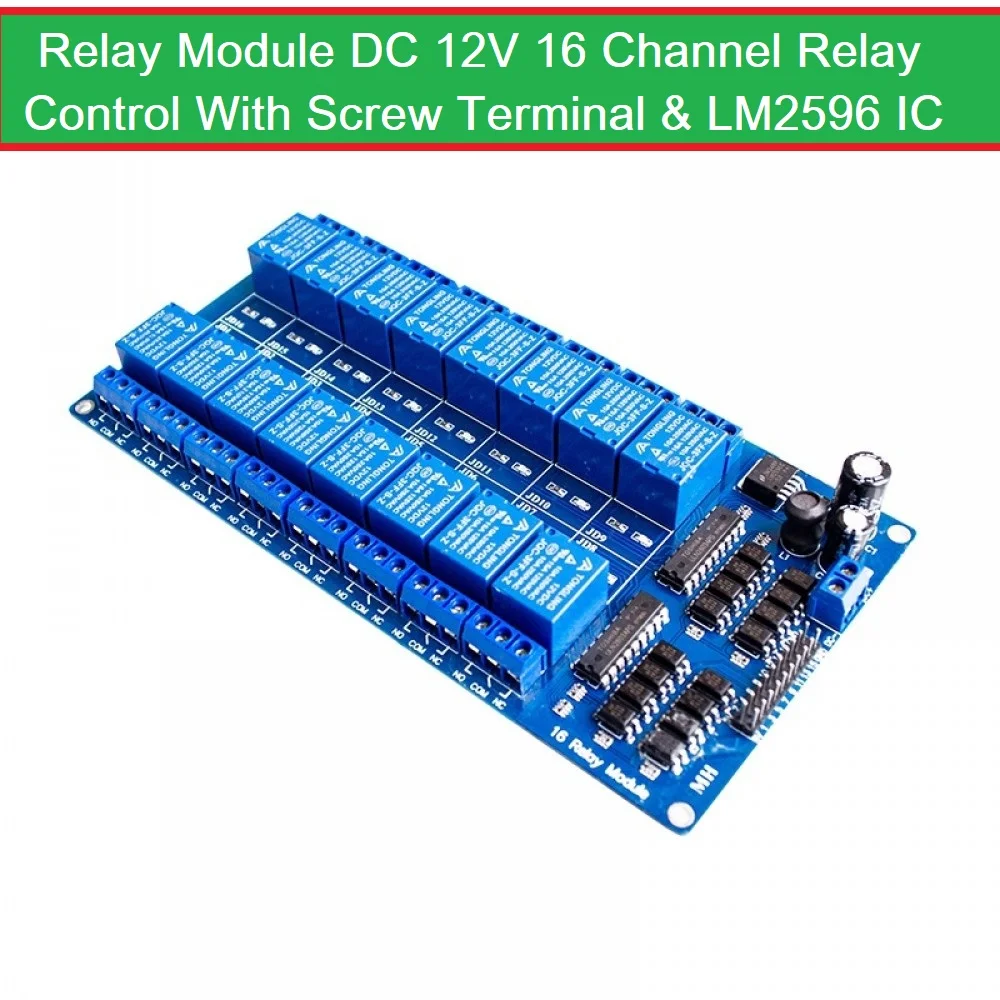 12V 16 Channel Relay Module Optocoupler for Arduino