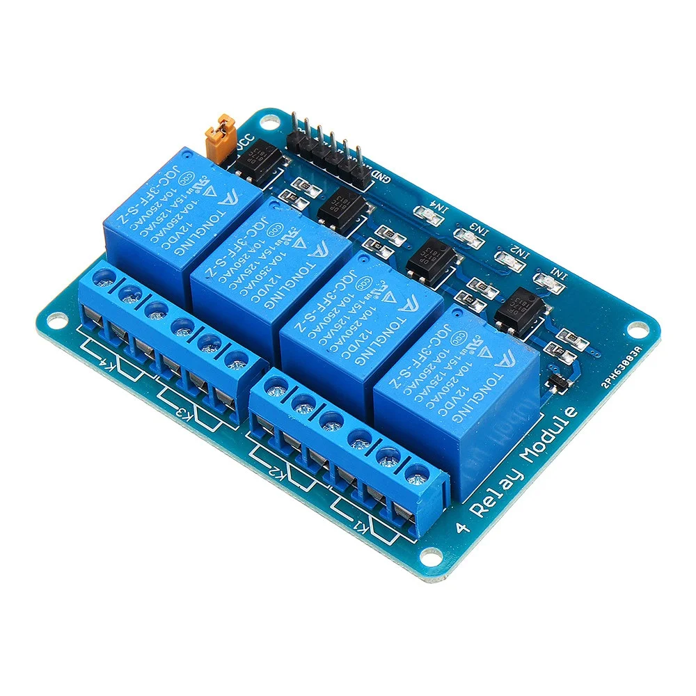 12V 4 Channel Relay Module Optocoupler for Arduino