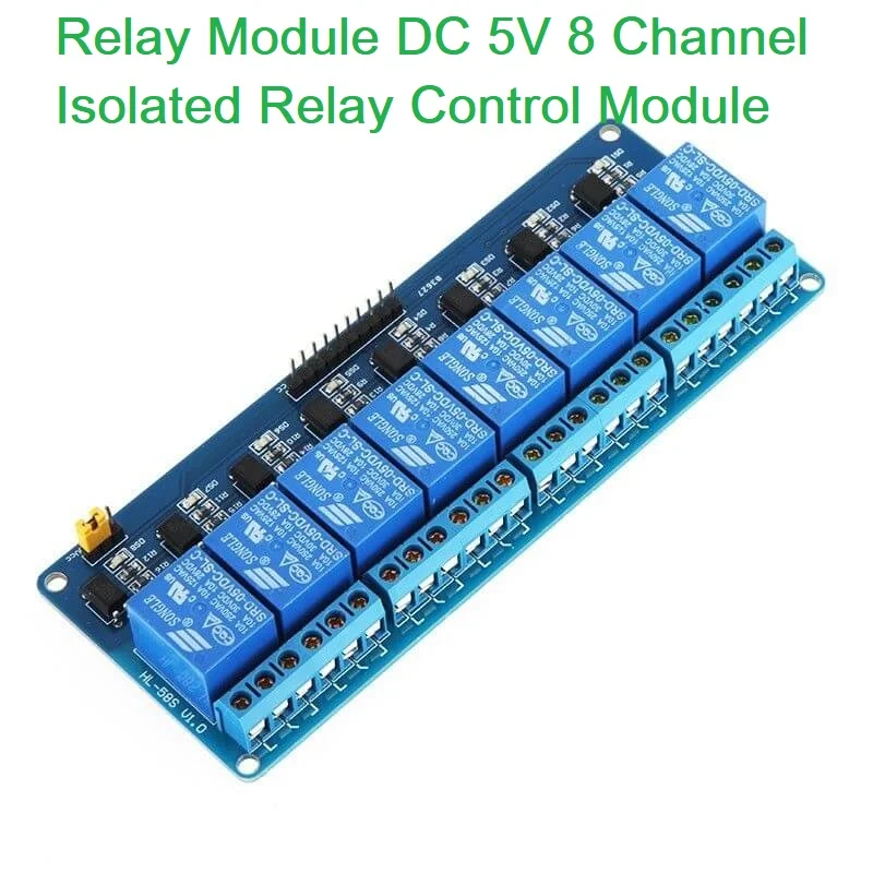 5V 8 Channel Relay Module With Optocoupler For Arduino