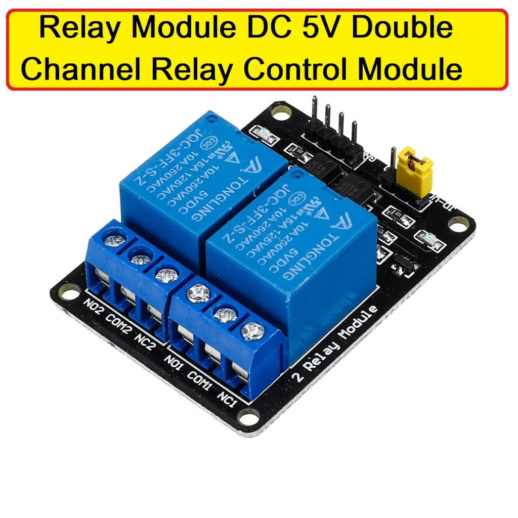 5V 2 Channel Relay Module With Optocoupler For Arduino