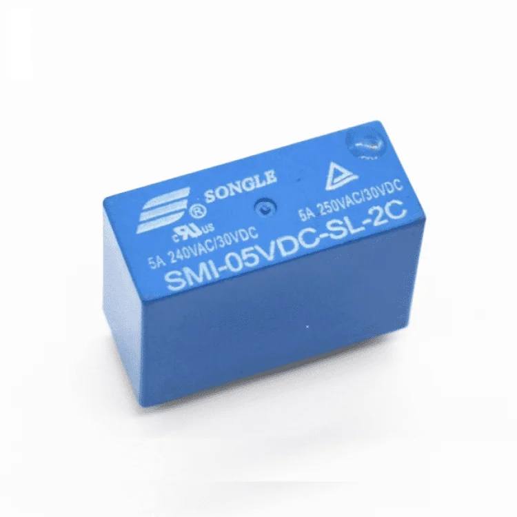 5V Songle Relay 8-Pin DPDT 5A 250VAC PCB Mount DC Relay