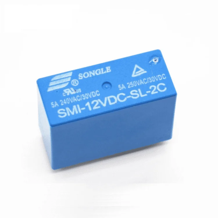 12V Songle Relay 8-Pin DPDT 5A 250VAC PCB Mount DC Relay