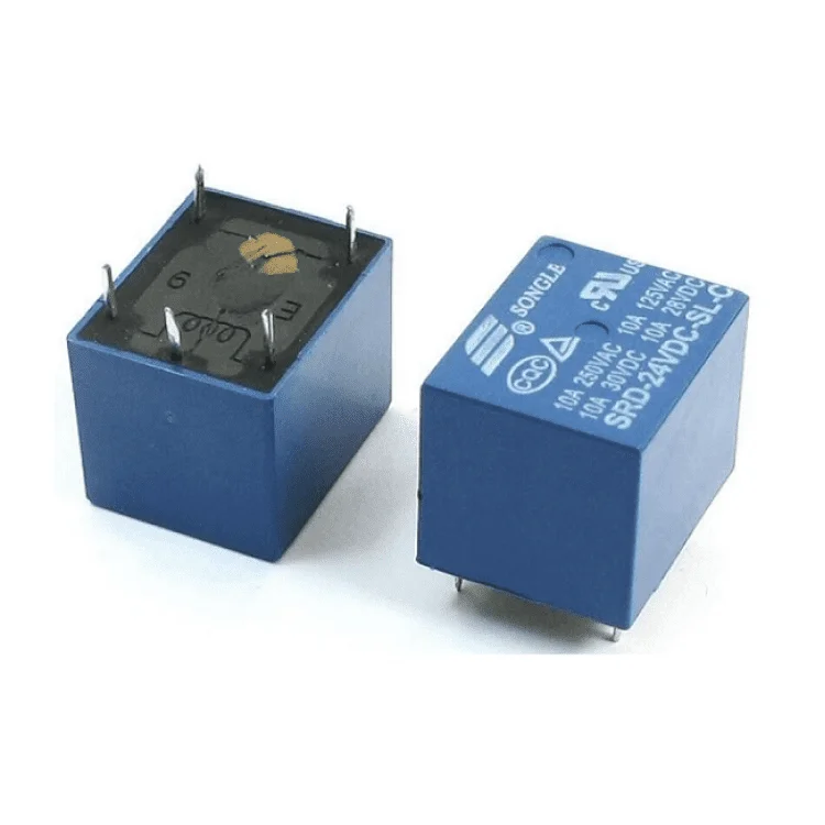 Songle 24V Relay 5-Pin SPDT 10A PCB Mount DC Relay Switch