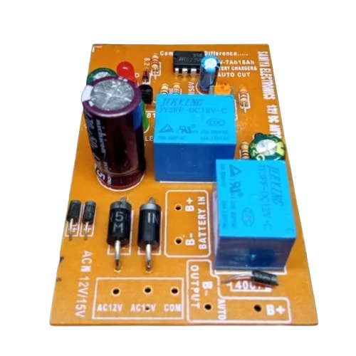 12V Double Relay Auto Cut Circuit with VR Pot Switch