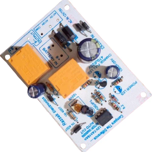 Indian 12V Double Relay Auto Cut Circuit with VR Pot Switch