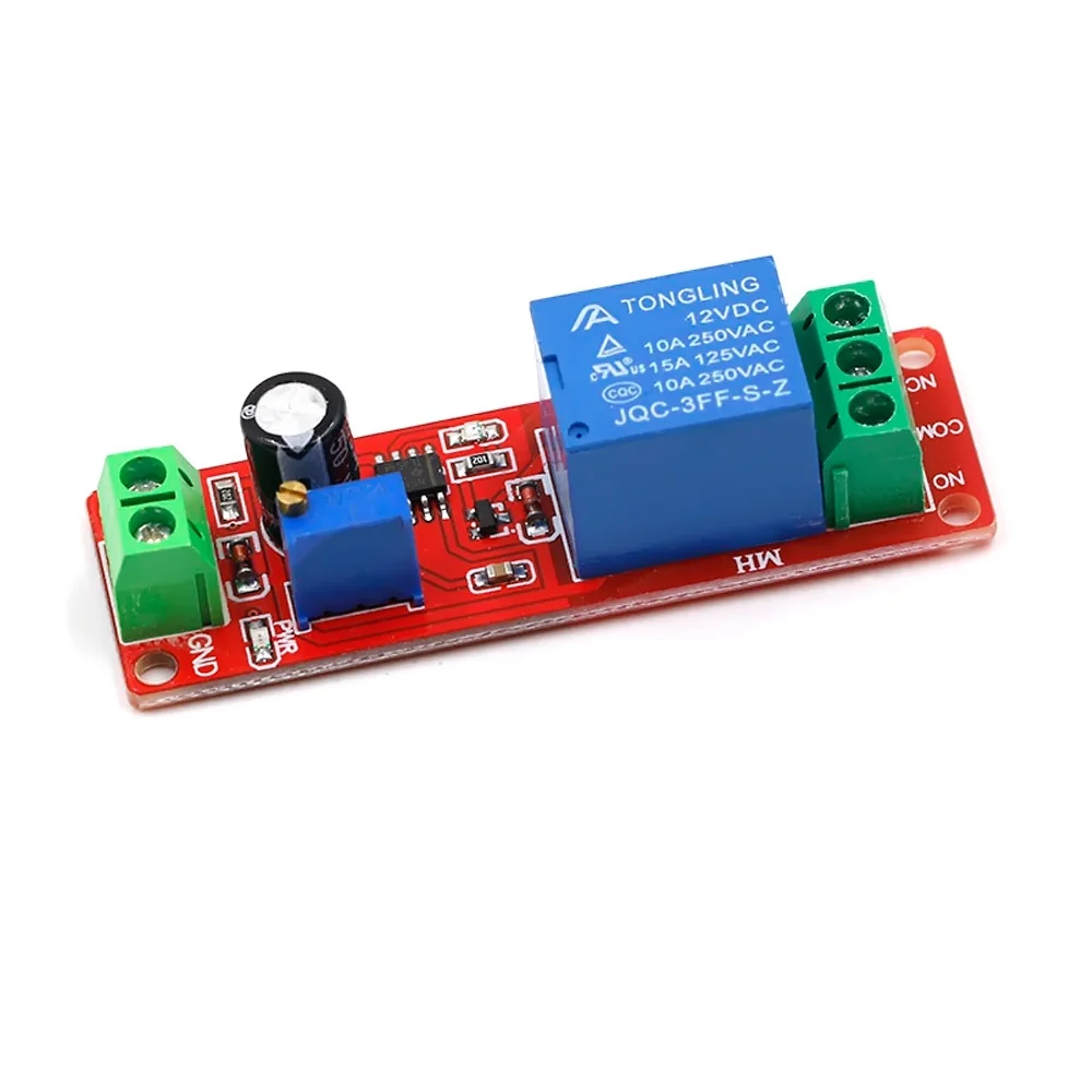12V Delay Timer Module 0-10 Sec NE555 Adjustable Board