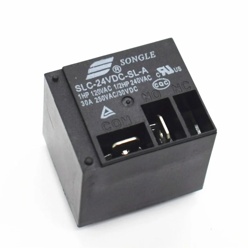 Songle 24V DC Power Relay 30A 5-Pin SPDT PCB Mount Switch