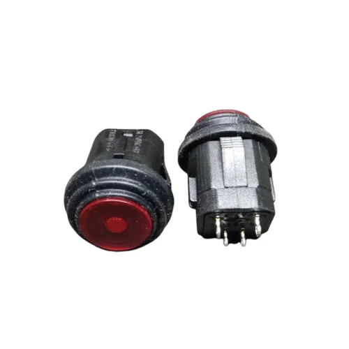 Buy Waterproof Self Lock 4-Pin Red LED Switch 250V SPST