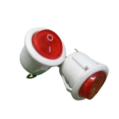 Buy KCD1 White Rocker Switch 3 Pin 6A 250V Neon Indicator