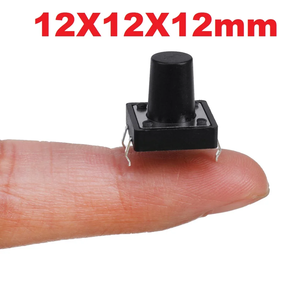 Buy 12x12x12mm 4Pin Momentary Push Button Tact Switch