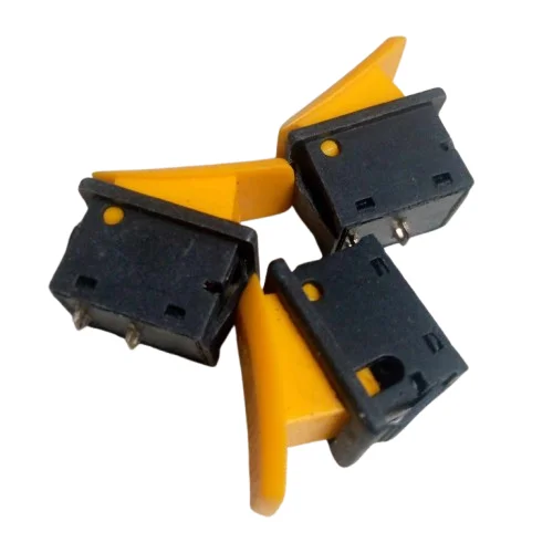 Buy Yellow Cap 12V Horn Push Button Switch 2 Pin SPST