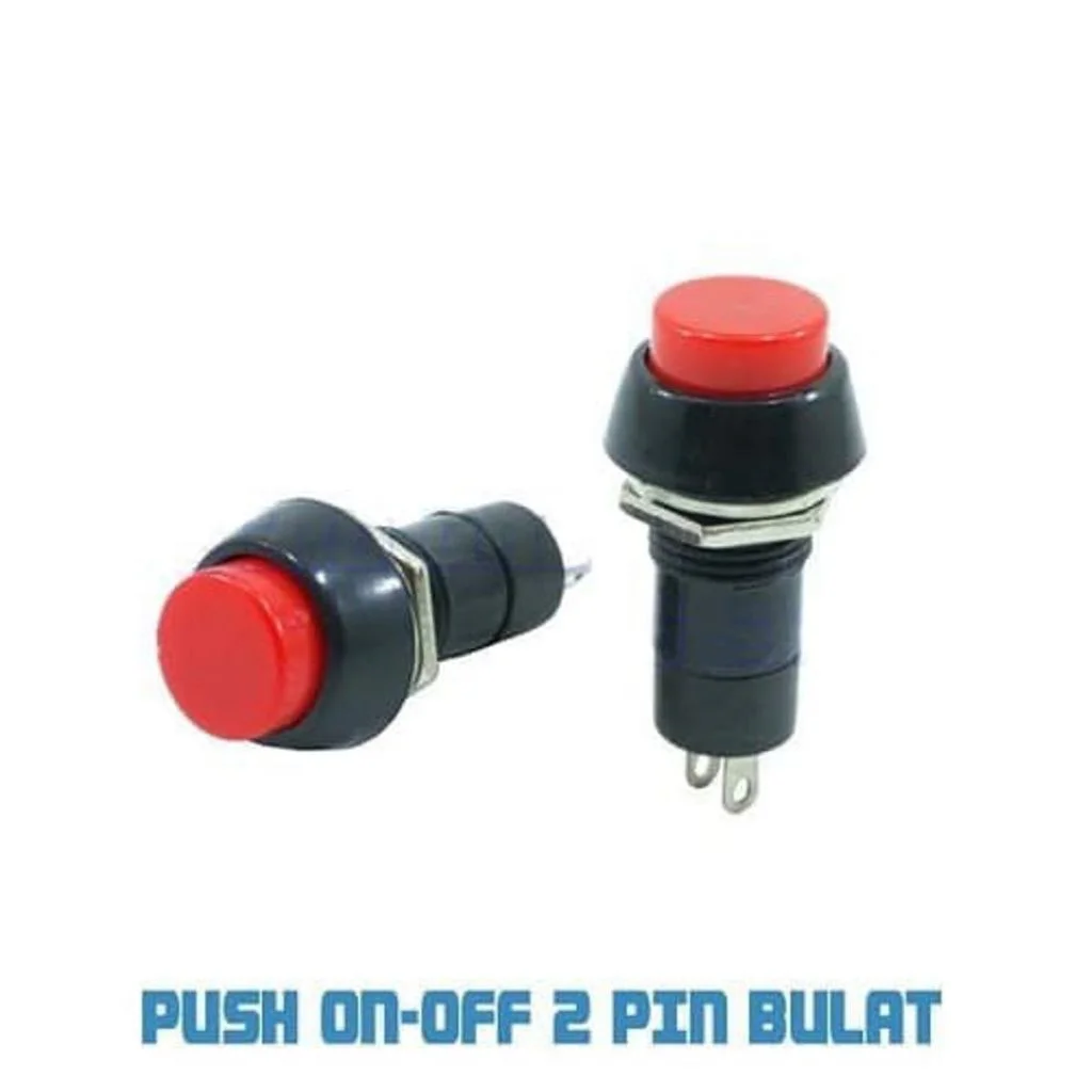 Buy PBS-11 Push Button Switch 250V 3A SPST 2 Pin Red Cap