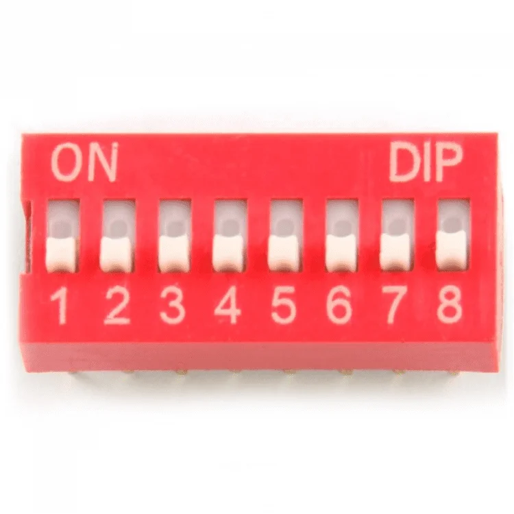 Buy 8 Position DIP Switch 2.54mm Pitch 8 Pin Slide Type