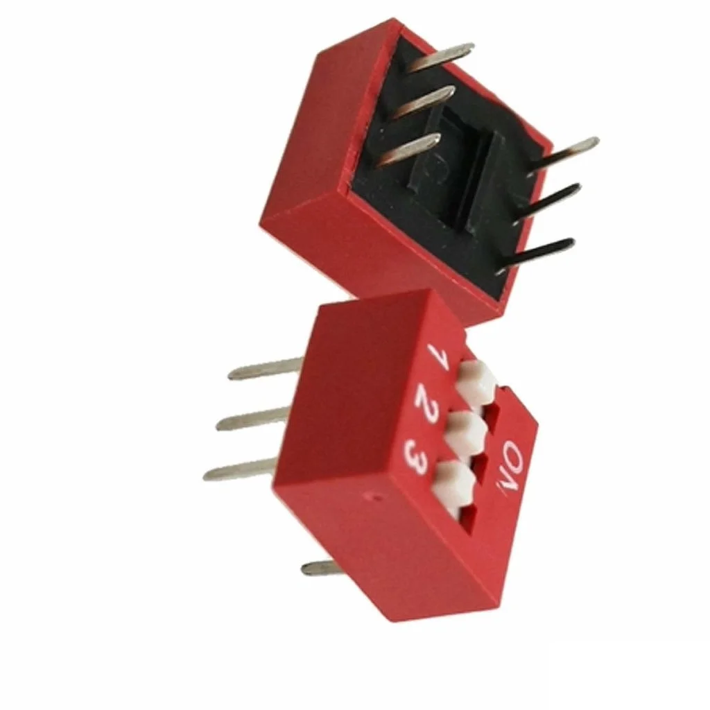 Buy 3 Position DIP Switch 2.54mm Pitch 3 Pin Slide Type