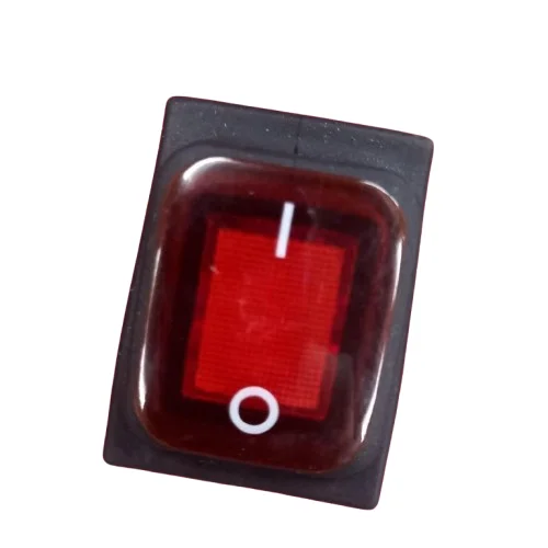 Waterproof KCD4 Rocker Switch 30A 250V DPST 4 Pin Red Neon