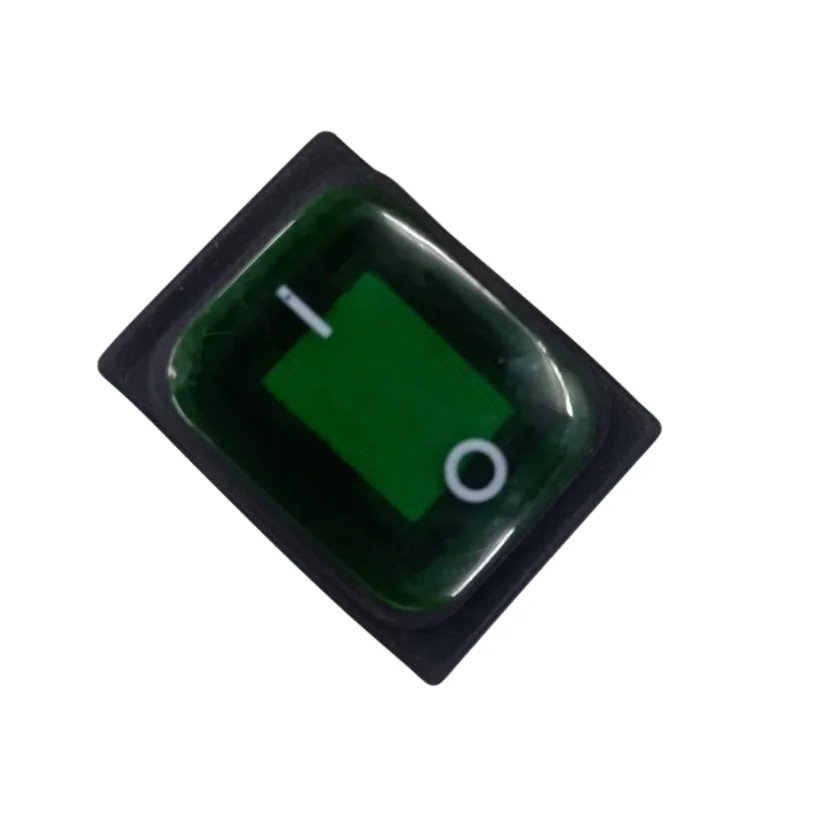 Waterproof KCD4 Rocker Switch 30A 250V DPST 4 Pin Green Neon