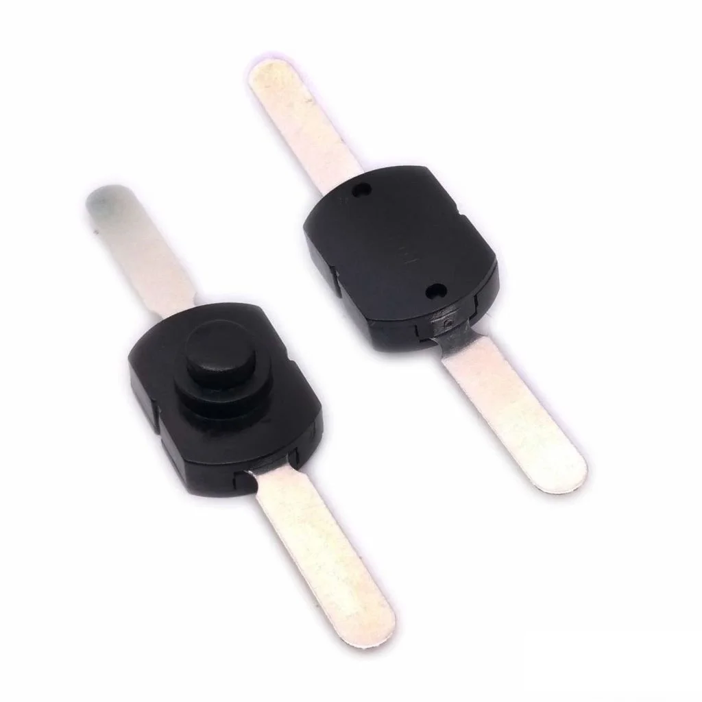 Leaf 2 Pin Momentary Latching Switch DC 30V 1A Black