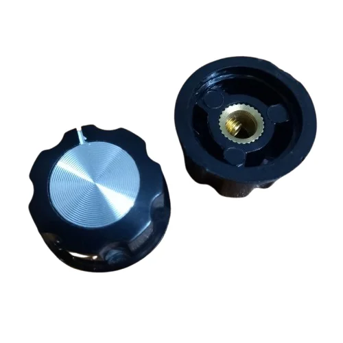 25mm Aluminium Volume Knob 6mm Hole Audio Amp Control