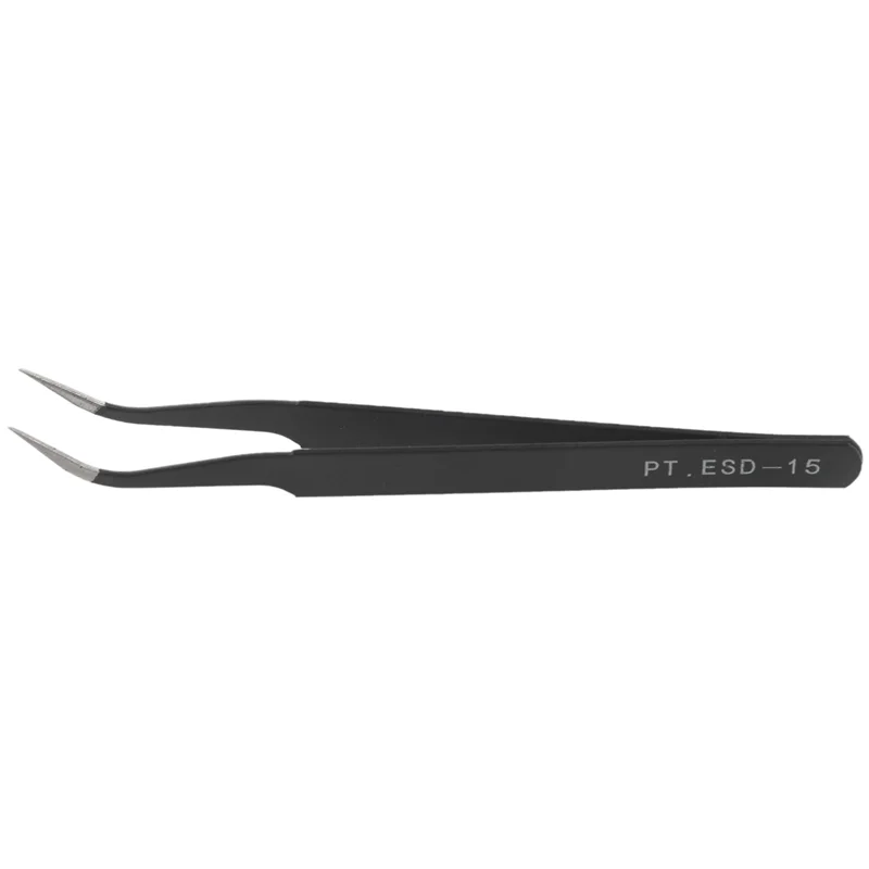 ESD-15 Curved Tweezer 115mm Anti-Static Stainless Steel