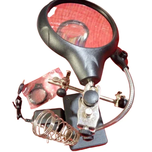 MG16129 3rd Hand Soldering Stand With LED Magnifier