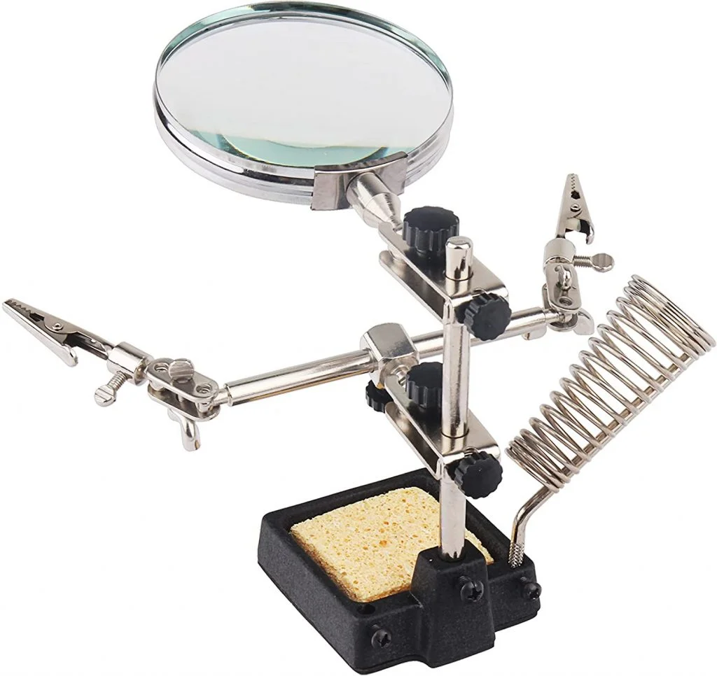 Buy JM508 3rd Hand Soldering Stand With Magnifier Clamp