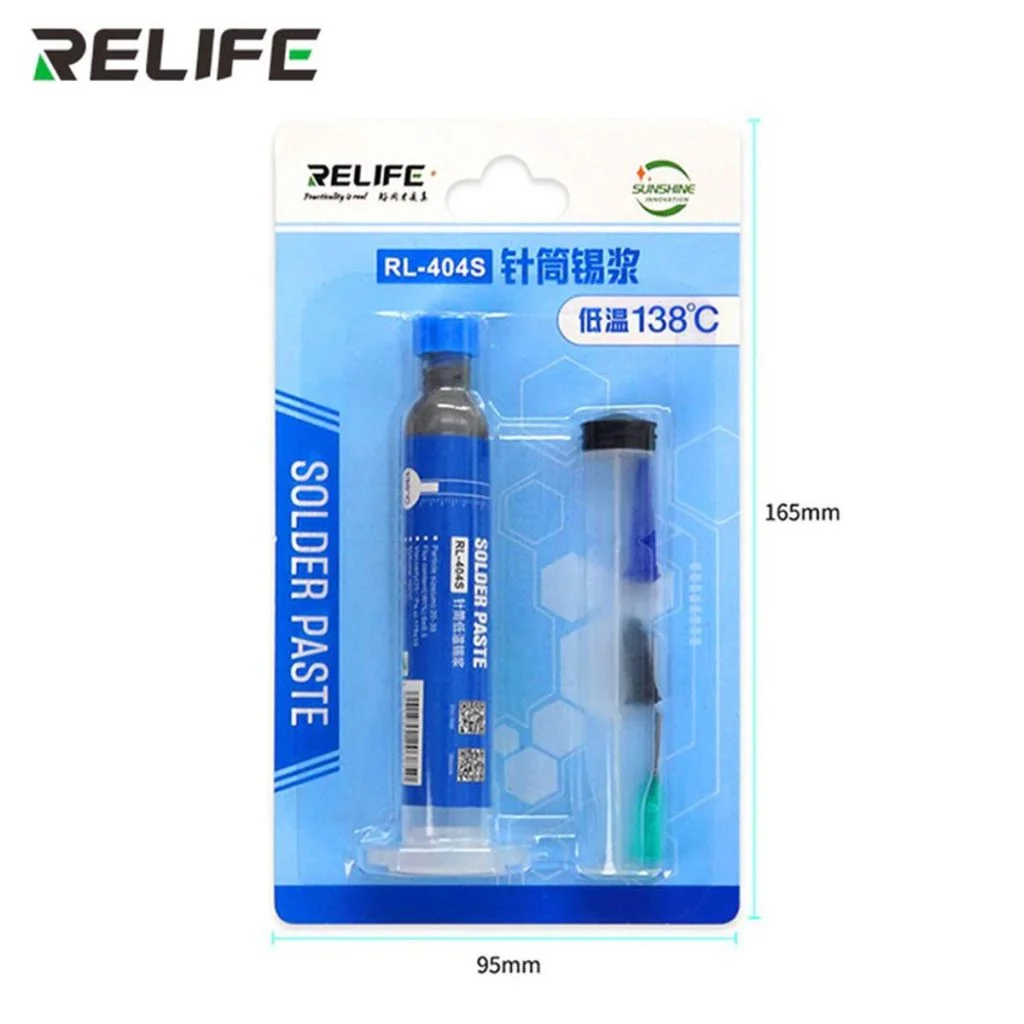 RELIFE RL-404S Solder Paste 138°C 10cc Lead Free Paste
