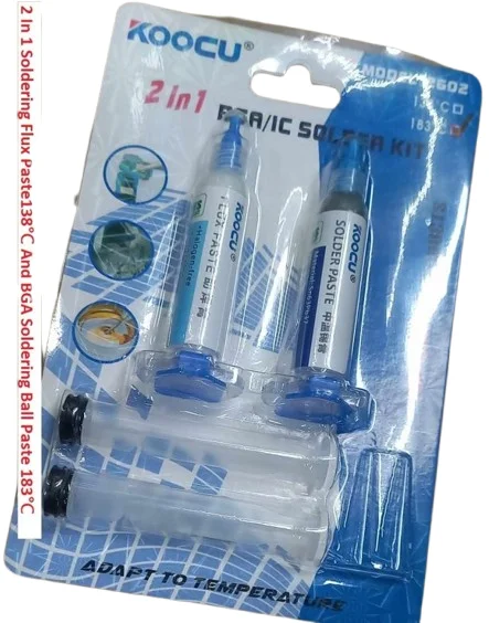 KOOCU 2 In 1 Soldering Flux BGA Ball Paste 138°C Paste