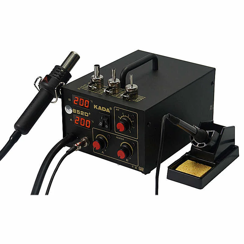 KADA 852D+ Digital Soldering Station 2 In 1 Hot Air Tool
