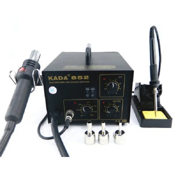 852 SMD Rework Station with Hot Air Gun & Soldering Iron