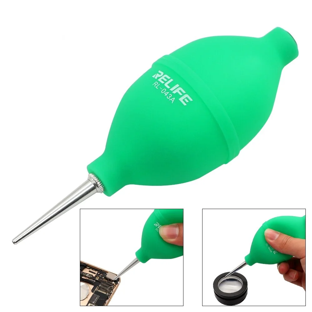 Dust Cleaner Air Pump Rubber Air Blower With Long Nozzle
