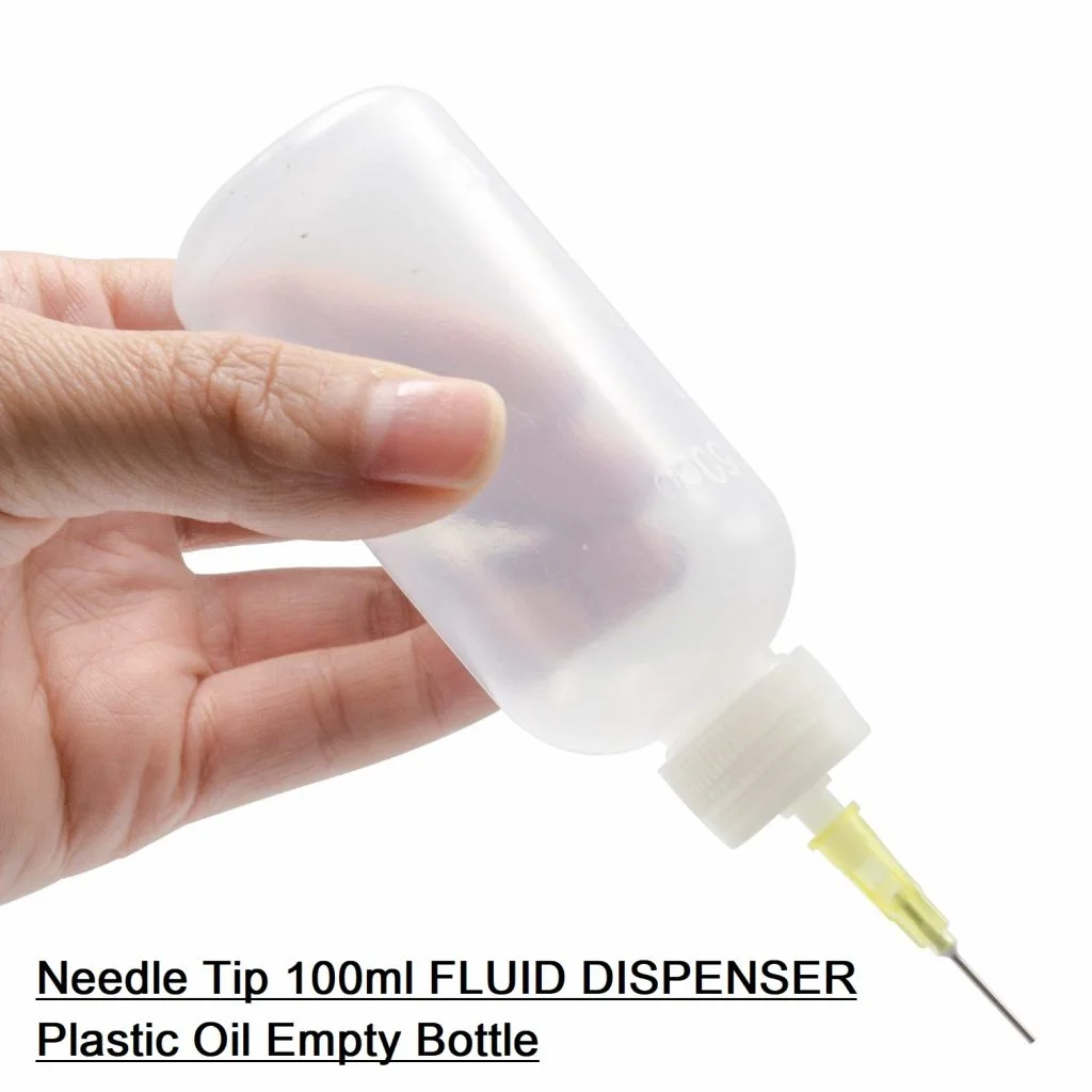 Plastic Flux Cleaner 50ml Needle Tip Fluid Dispenser Bottle