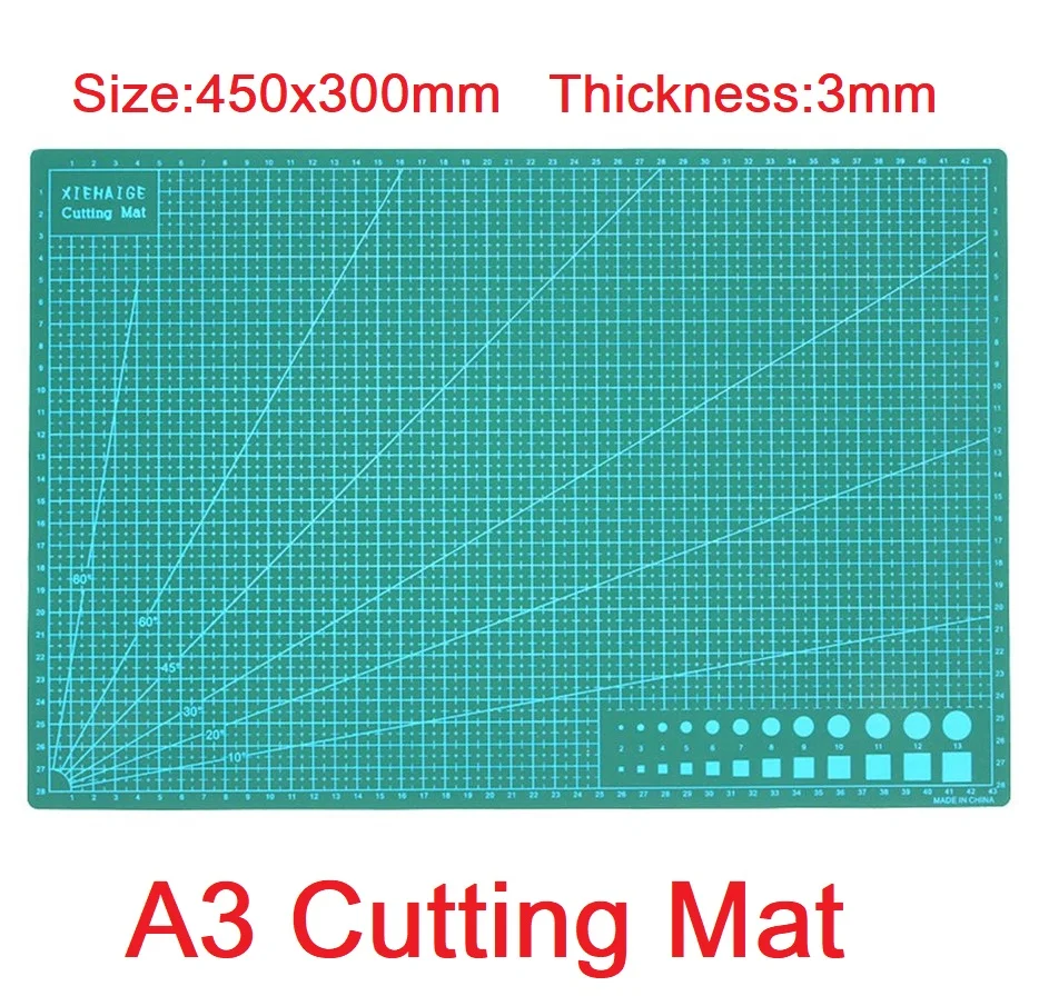 A3 PVC Self Healing Cutting Mat 450x300mm Double Sided