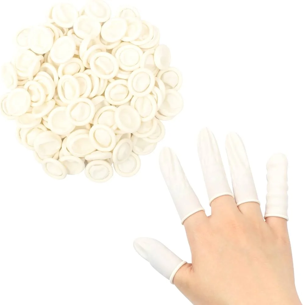 Anti Static Latex Finger Cots ESD Safe Fingertip Covers