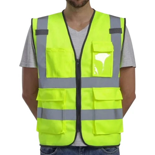 High Visibility Reflective Safety Vest With Pockets