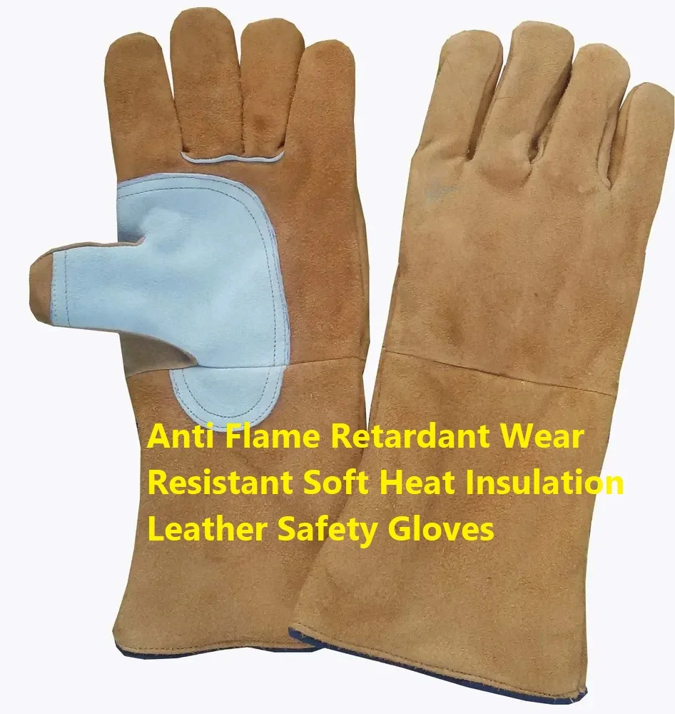 Buy 1Pair Anti Flame Retardant Leather Welding Gloves