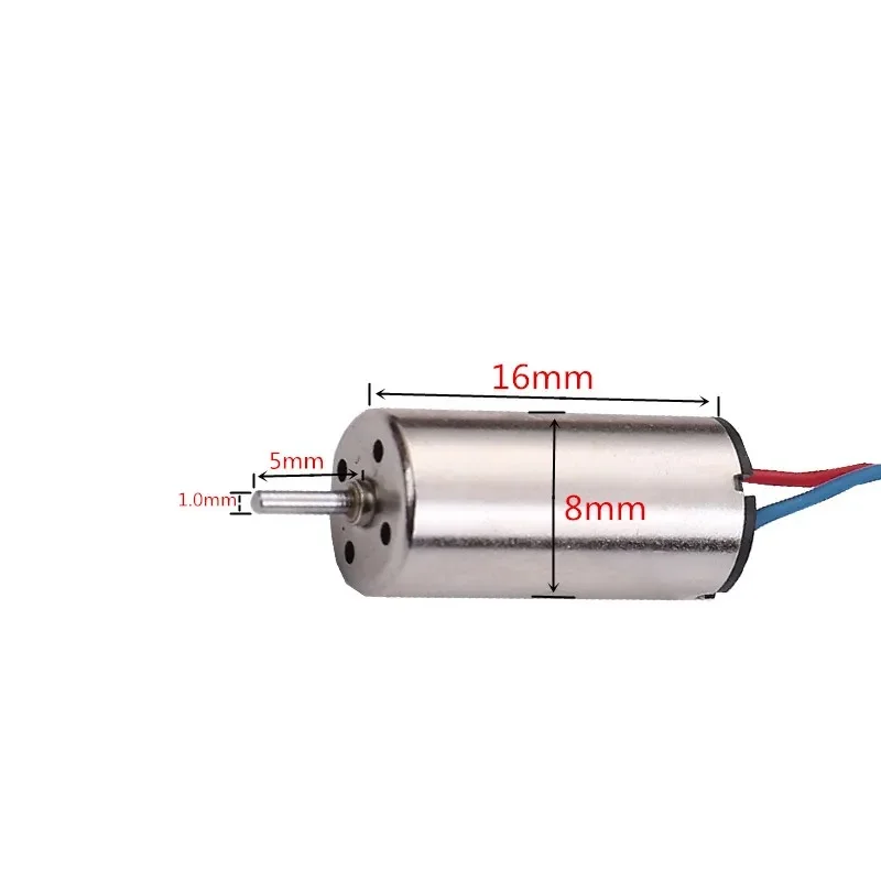 816 Coreless Motor 3.7V 48000RPM 8x16mm Mini Drone Motor