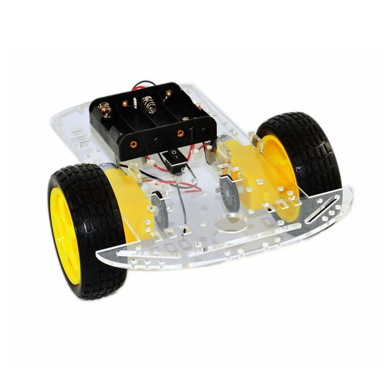 2WD Smart Robot Car Chassis Kit 26cm Acrylic Plate