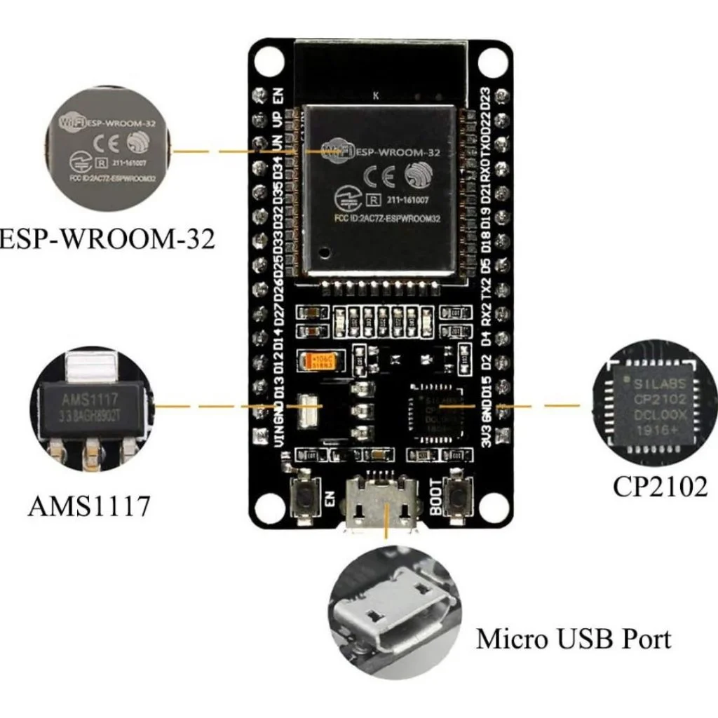 Buy ESP32 NodeMCU-32S 30-Pin WiFi Bluetooth Dev Board