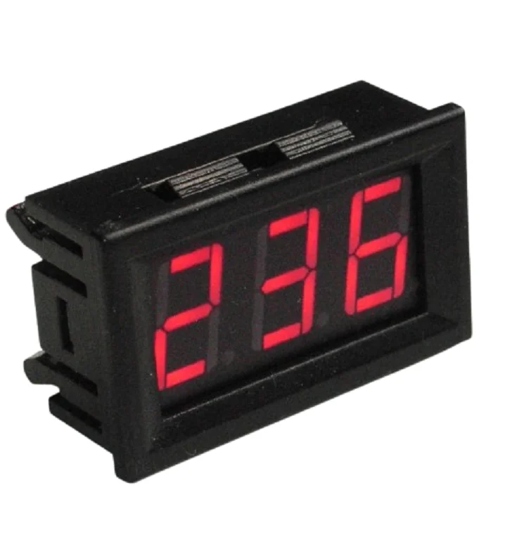 YB27A AC 60–500V Digital Voltmeter 0.56 Inch Red LED Display