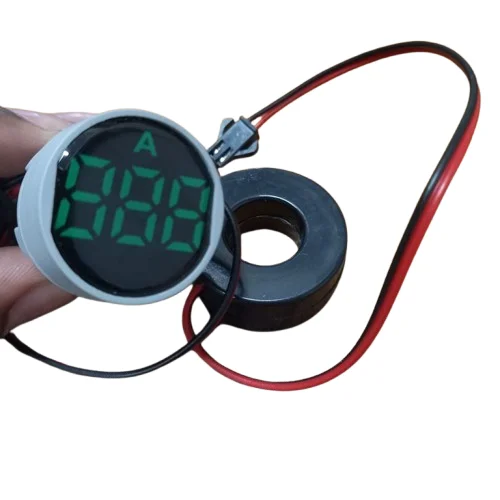 100A Digital Ampere Meter 22mm Round Panel Mount & CT Coil